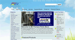 Desktop Screenshot of bcfurnaceparts.com